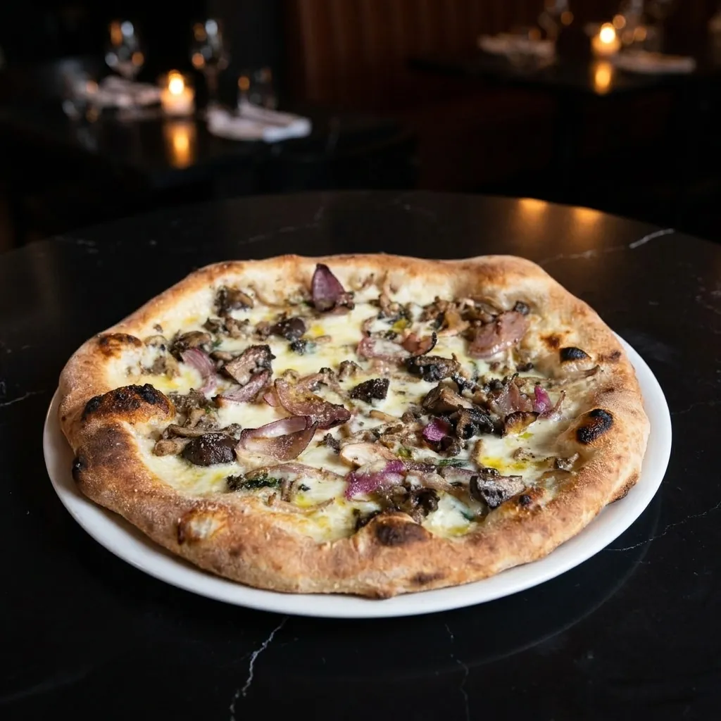 Foraged Mushroom & Truffle pizza